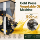 AF-1500 Plus cold oil press - AL AFANDY