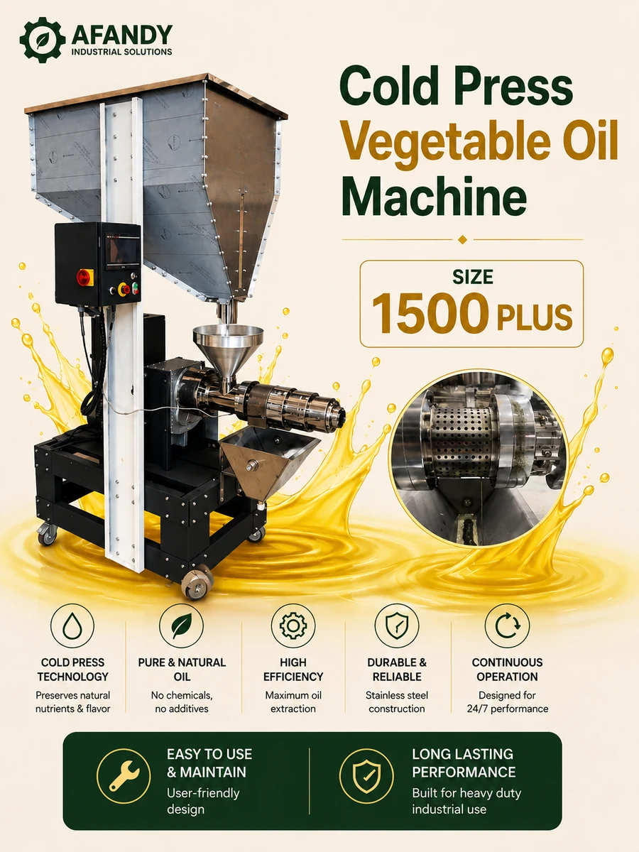 AF-1500 Plus cold press oil machine - AL AFANDY