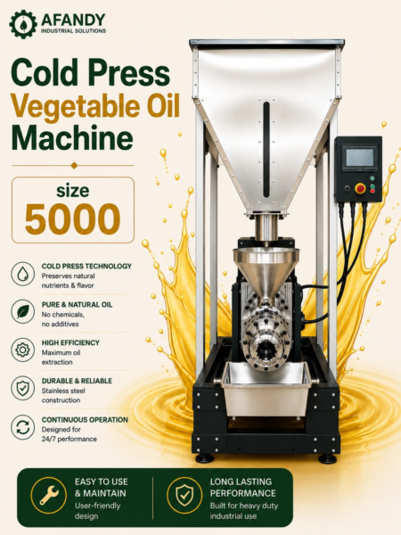AF-5000 cold press vegetable oil machine - AL AFANDY