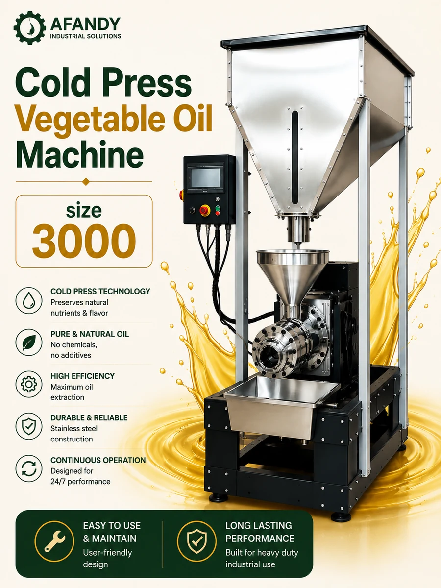AF-3000 cold press vegetable oil machine - AL AFANDY