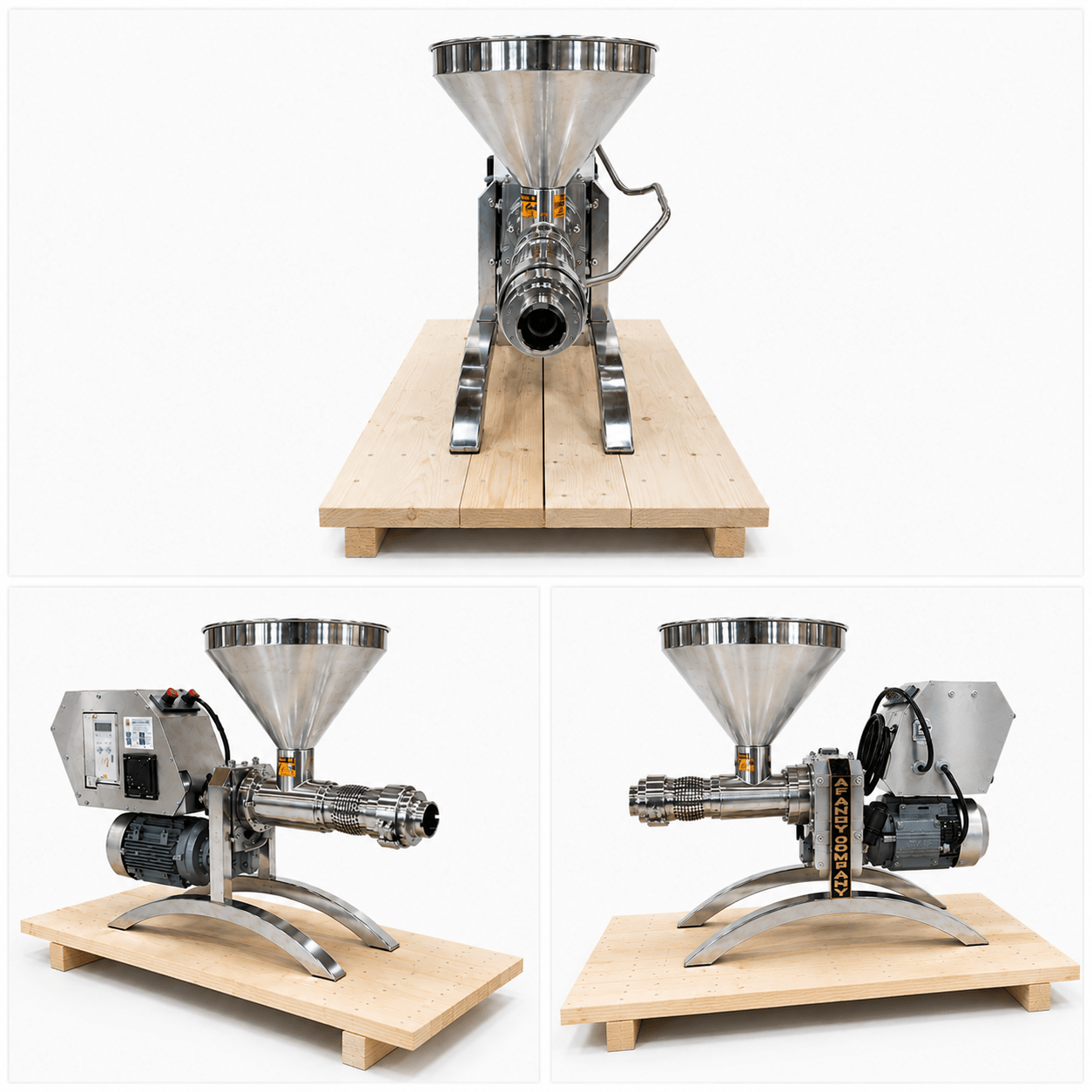 AF-1000 cold press seed oil machine side view