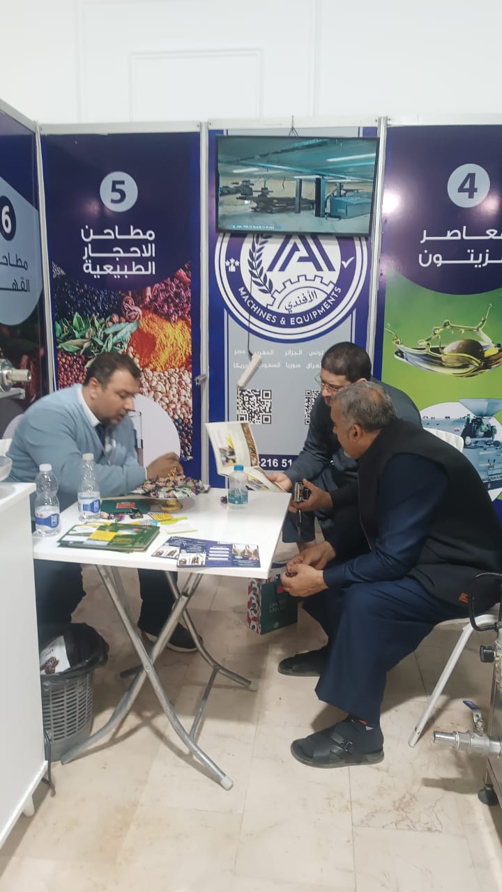 Officials visiting AL AFANDY stand in Libya